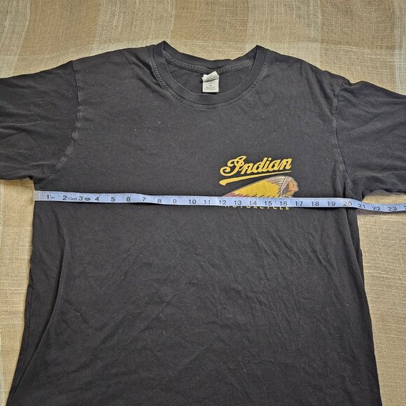 Indian Motorcycles Black Cotton Logo Tshirt - Picture 9 of 16